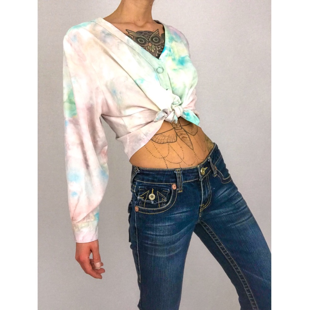 Vintage 💫 Hand-Dyed Blouse in Dreaming - Picture 5 of 15
